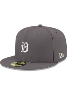 New Era Detroit Tigers Mens Graphite 59FIFTY Fitted Hat