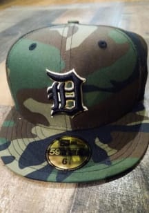 New Era Detroit Tigers Mens Green Tonal 59FIFTY Fitted Hat