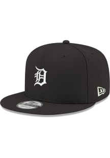 New Era Detroit Tigers Black 9FIFTY Mens Snapback Hat