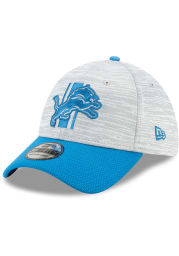 New Era Detroit Lions Mens Grey 2021 Training Camp 39THIRTY Flex Hat