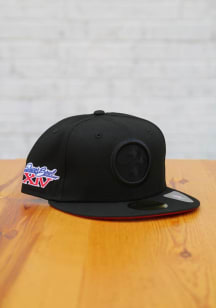 New Era Pittsburgh Steelers Mens Black Tonal Super Bowl Side Patch 59FIFTY Dynamic Fitted Hat