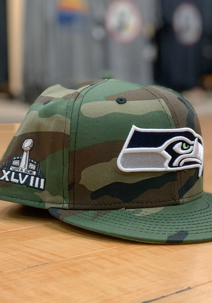 Seattle Seahawks Super Bowl Side Patch 59FIFTY Green New Era