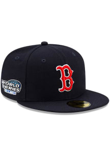 New Era Boston Red Sox Mens Navy Blue Side Patch Paisley UV 59FIFTY Fitted Hat