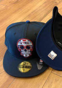 New Era New England Patriots Mens Black Sugar Skull 59FIFTY Fitted Hat