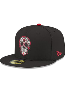 New Era Chicago Bulls Mens Black 5950 CHIBUL BLACK Fitted Hat