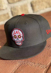 New Era Atlanta Braves Mens Black 5950 ATLBRA BLACK SCARLET Fitted Hat