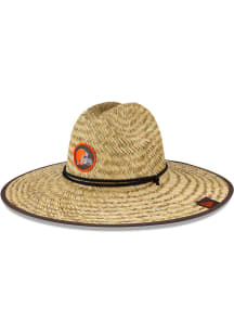New Era Cleveland Browns Grey 2021 Training Camp Straw Mens Bucket Hat