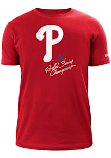 New Era Philadelphia Phillies Red World Champions Short Sleeve T Shirt
