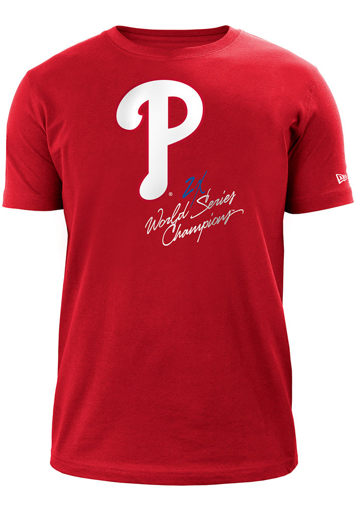 New Era Philadelphia Phillies Red World Champions Short Sleeve T Shirt
