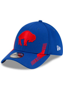 New Era Buffalo Bills Mens Blue 2021 Sideline Home 39THIRTY Flex Hat