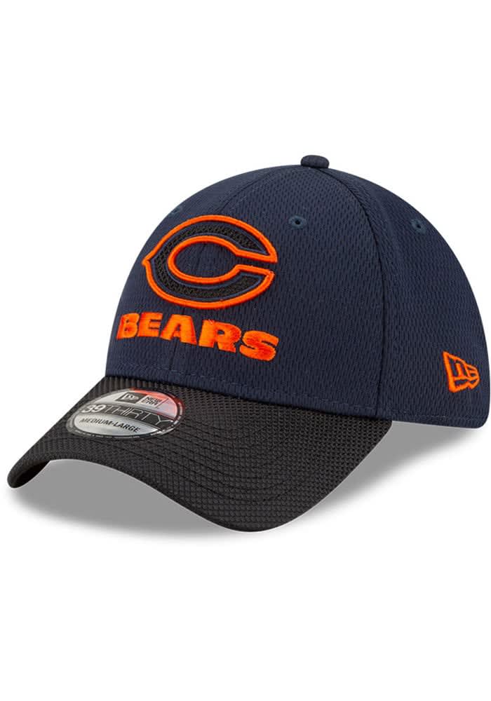 Men's Chicago Bears New Era Black/Navy 2022 NFL Draft 39THIRTY Flex Hat L/XL