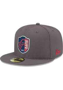 New Era St Louis City SC Mens Grey St. Louis City SC 59FIFTY Fitted Hat