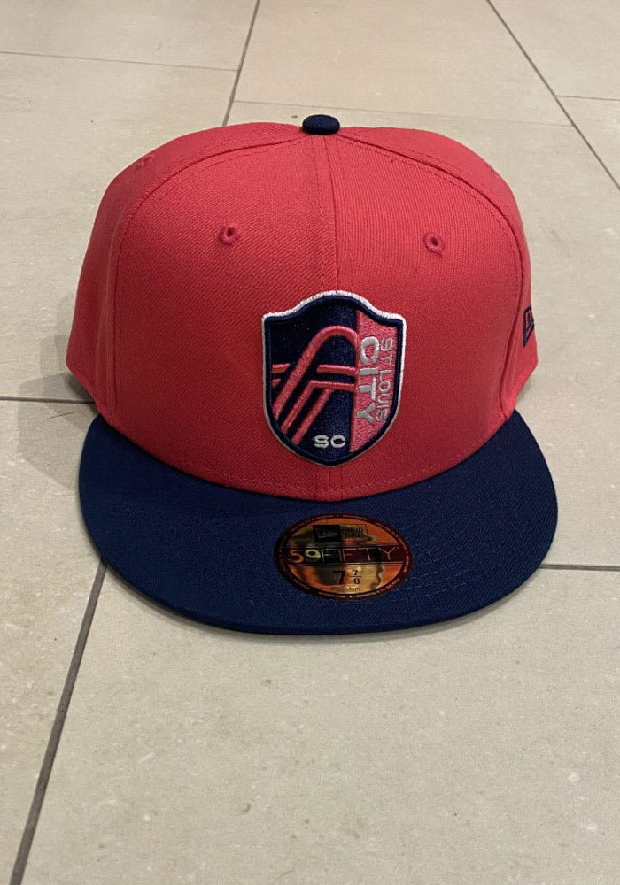 New Era St Louis City SC Red Team Classic 39THIRTY Flex Hat, Red, POLYESTER, Size S/M, Rally House