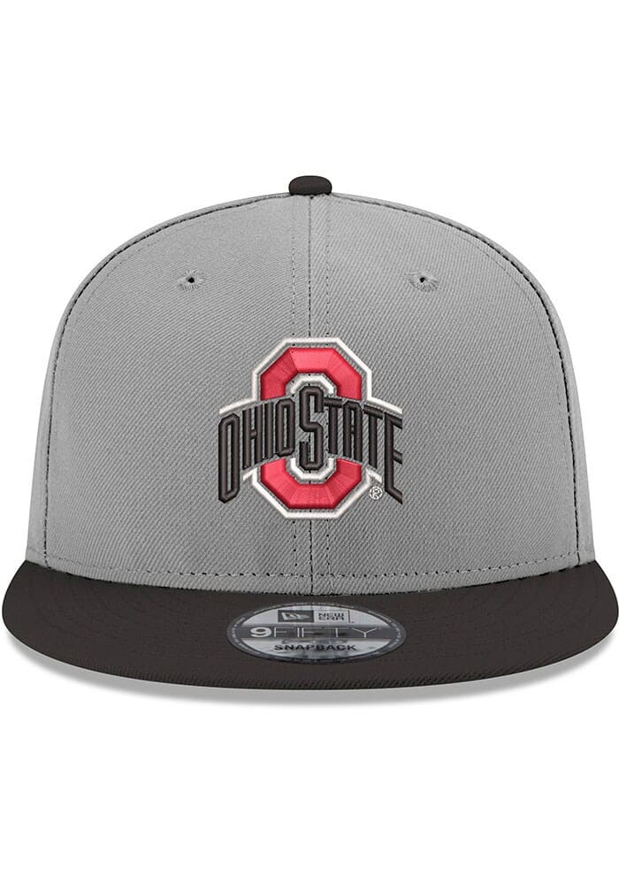 New Era Ohio State Buckeyes Grey 9FIFTY Mens Snapback Hat