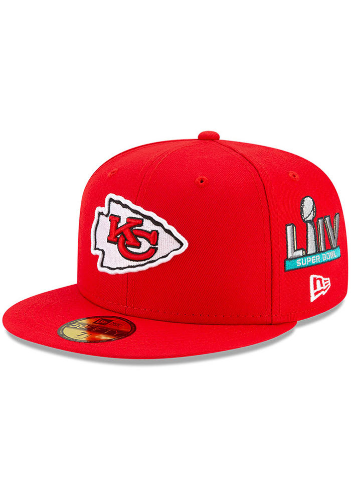New Era Kansas City Chiefs Mens Red World Champions 59FIFTY Fitted Hat