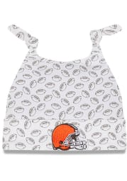 New Era Cleveland Browns Cutie Baby Knit Hat - White