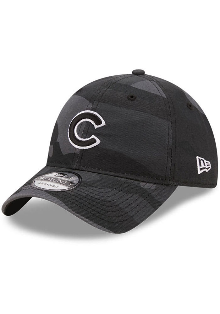 New Era Chicago Cubs Camo Core Classic 9TWENTY 2.0 Adjustable Hat - Black