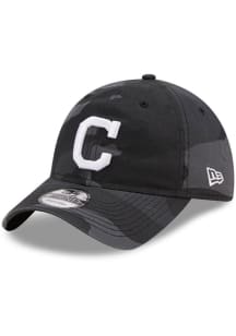New Era Cleveland Indians Camo Core Classic 9TWENTY 2.0 Adjustable Hat - Black