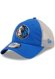 New Era Dallas Mavericks Flag 9TWENTY Adjustable Hat - Blue