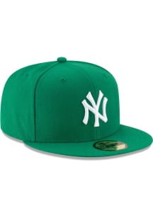 New Era New York Yankees Mens Green New York Yankees Mlb Basic 59Fifty Fitted Fitted Hat