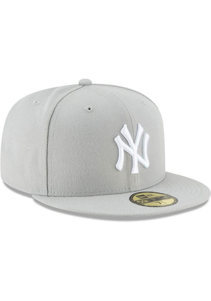 New York Yankees New York Yankees Mlb Basic 59Fifty Fitted Grey New Era  Fitted Hat