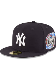 New Era New York Yankees Mens Navy Blue New York Yankees World Series Collection 59Fifty Fitted ..