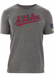 New Era Kansas City Athletics Grey Tailsweep Short Sleeve T Shirt