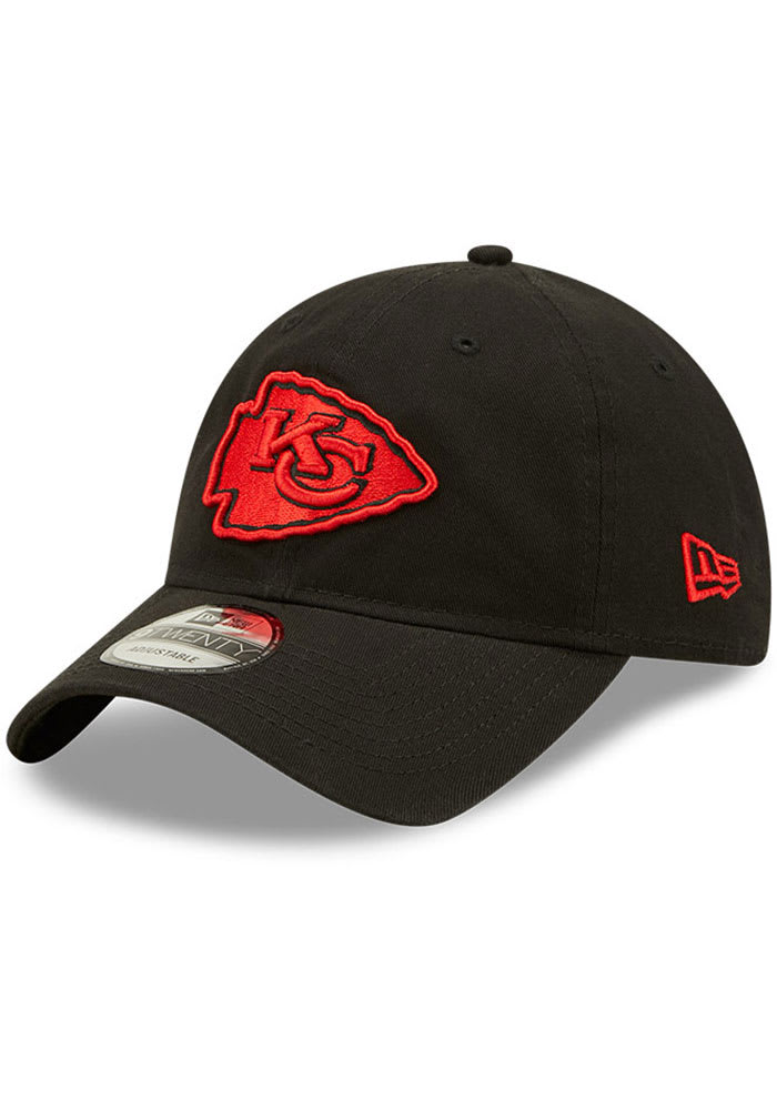 New Era Kansas City Chiefs Core Classic 9TWENTY 2.0 Adjustable Hat - Black