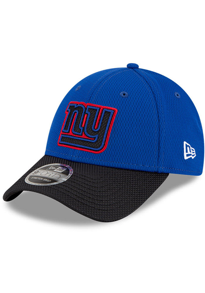 New Era New York Giants 2021 Sideline Road Stretch 9FORTY Adjustable Hat - Blue