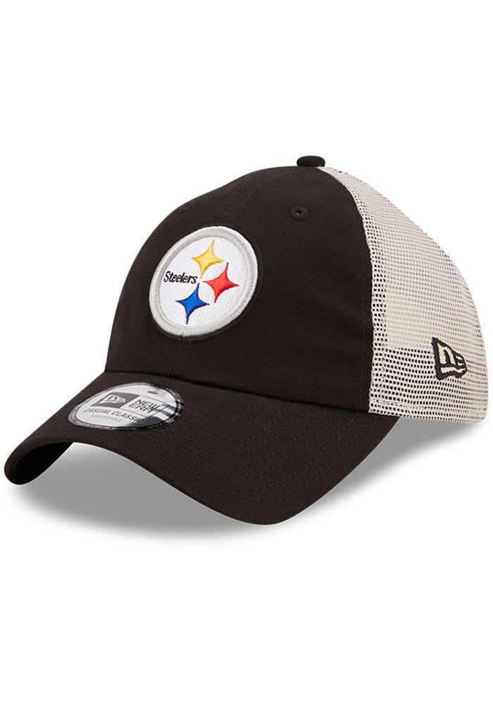 New Era Pittsburgh Steelers Flag 9TWENTY Adjustable Hat - Black