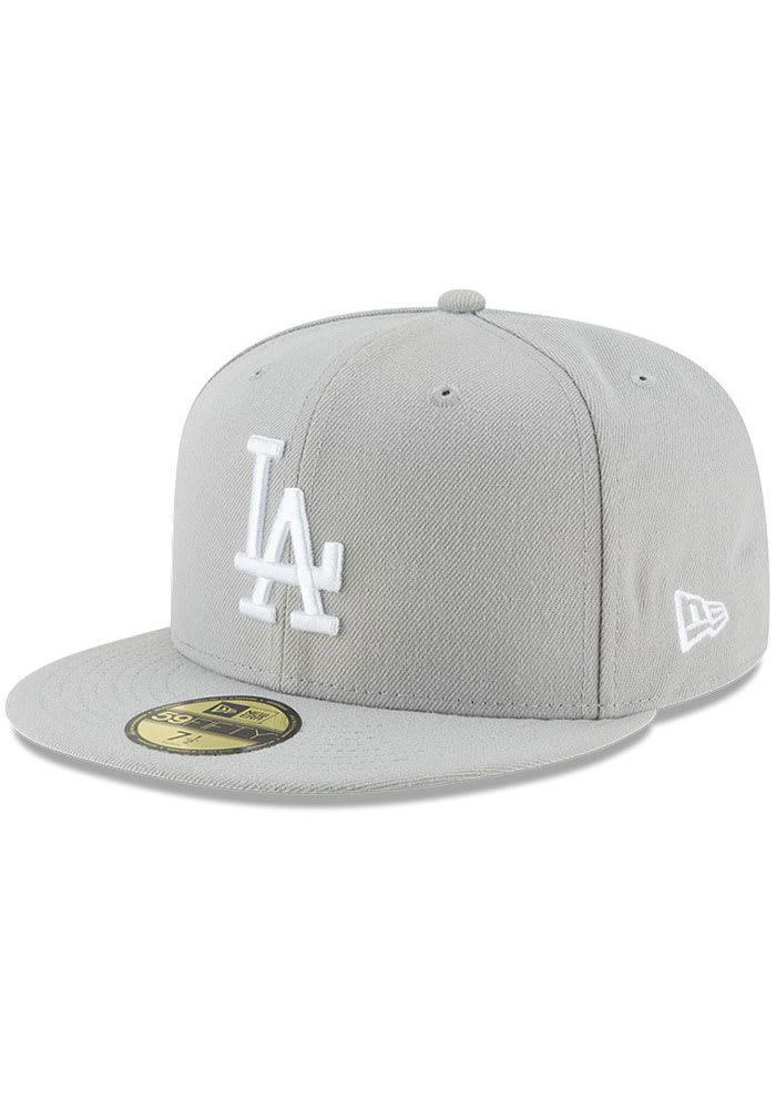 New Era Men's Los Angeles Dodgers Gray 59Fifty Fitted Hat