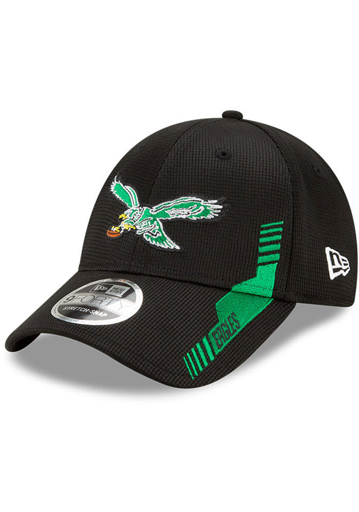 New Era Philadelphia Eagles Green NFL21 SIDELINE HOME 9FORTY STRETCH SNAP Youth Adjustable Hat