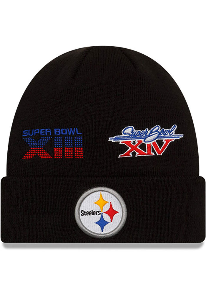 New Era Pittsburgh Steelers Black 2021 Champion Knit Mens Knit Hat