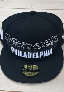 New Era Philadelphia 76ers Mens Black Philadelphia 76ers Black GCP City Series 59FIFTY Fitted Ha..