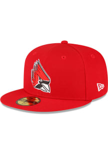 New Era Ball State Cardinals Mens Red Ball State Cardinals Red GCP 59FIFTY Fitted Hat