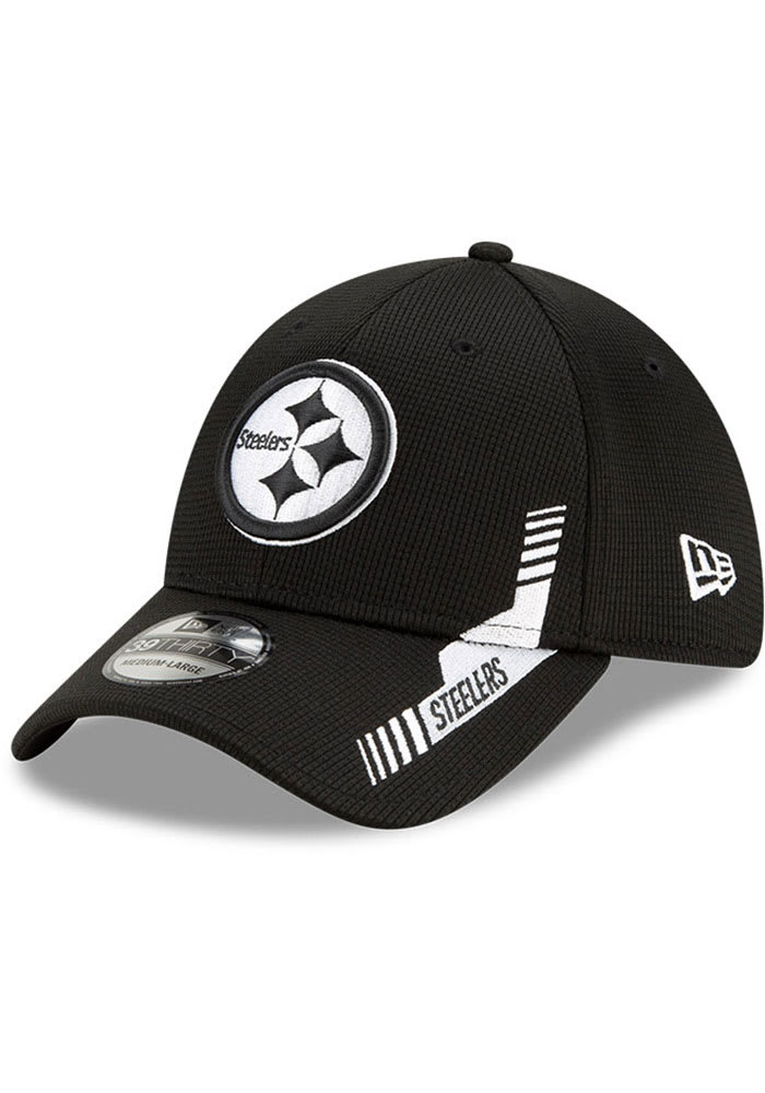 Steelers New Era 39THIRTY Crucial Catch Player Sideline Hat - L/XL