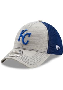 New Era Kansas City Royals Mens Grey Prime 39THIRTY Flex Hat