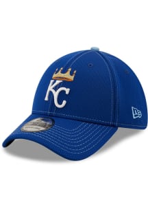 New Era Kansas City Royals Mens Blue Team Dash 39THIRTY Flex Hat