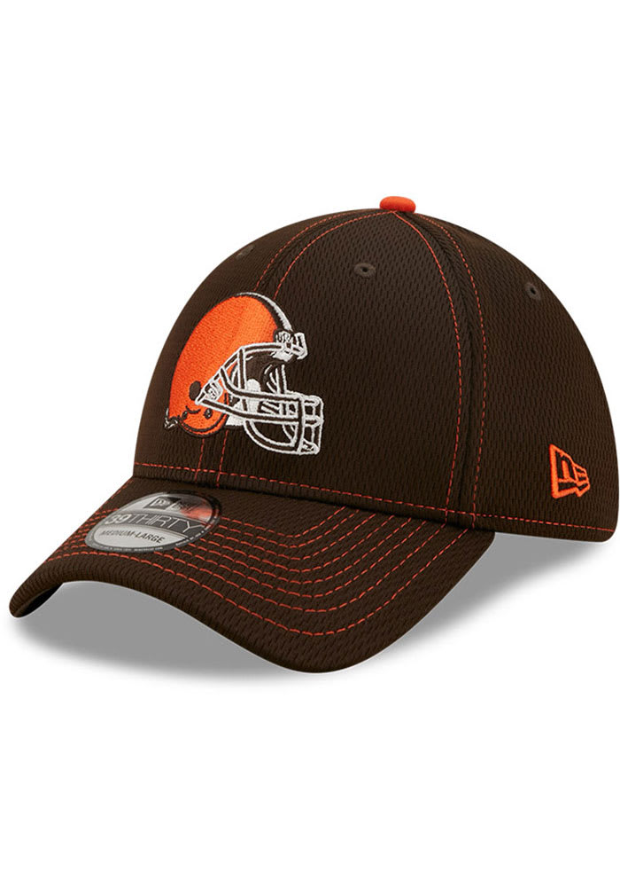 New Era Cleveland Browns Mens Brown Team Dash 39THIRTY Flex Hat