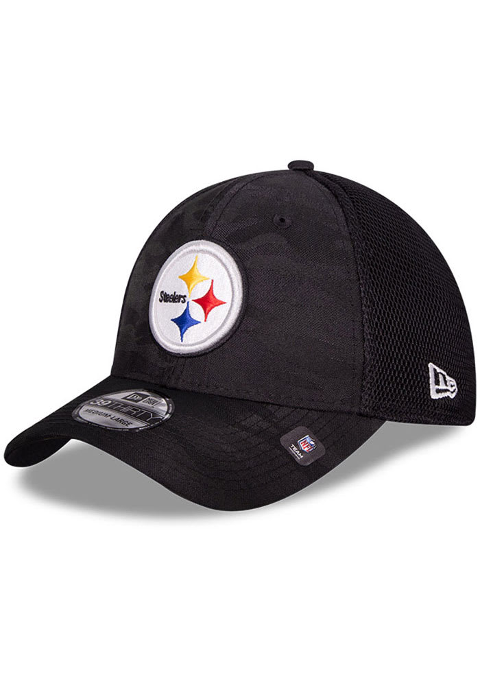 Pittsburgh Steelers New Era Hive Mesh 39THIRTY Flex Hat - Camo