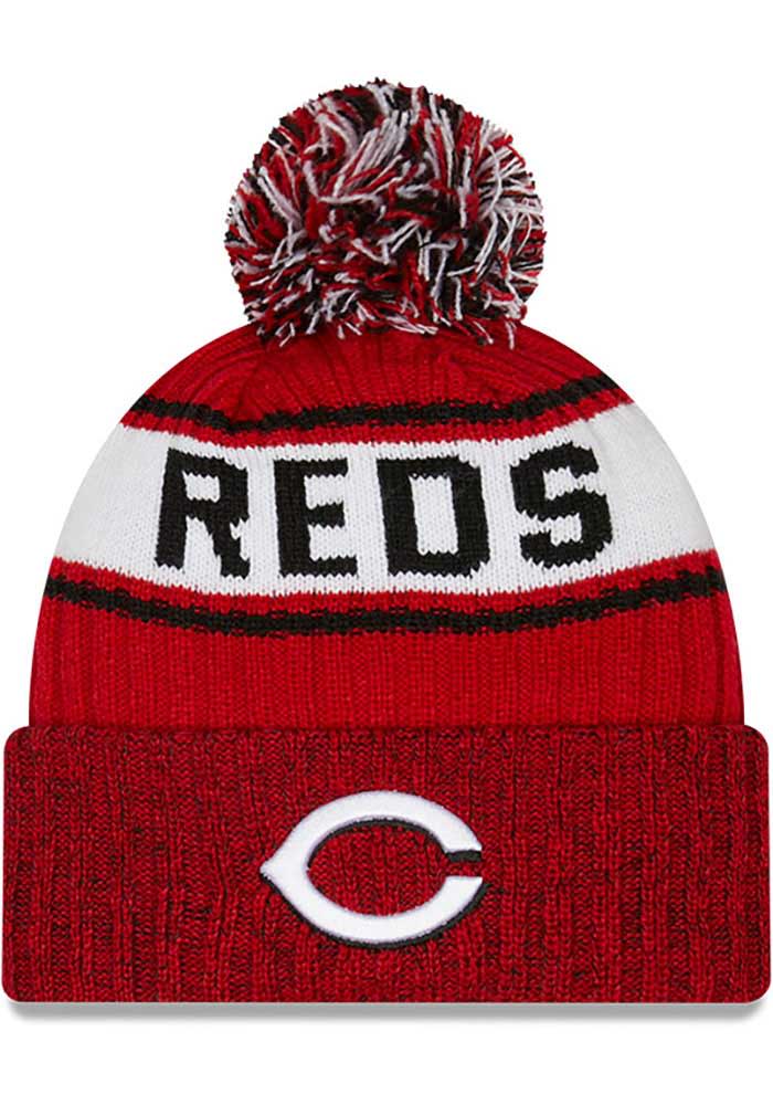 New Era Cincinnati Reds Red Marl Mens Knit Hat