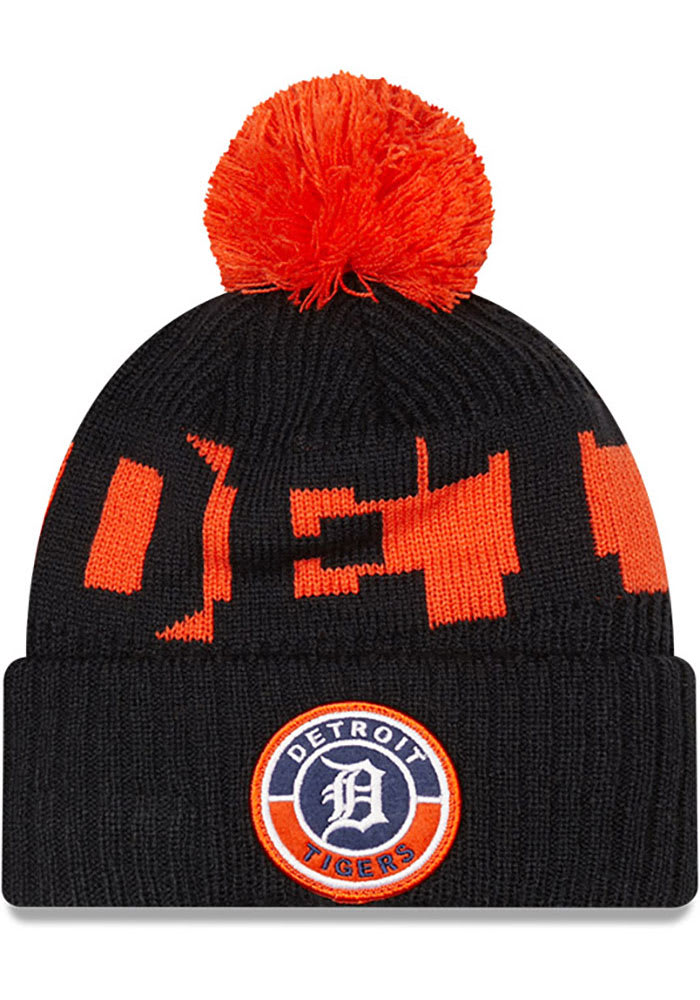 New Era Detroit Tigers Navy Blue NE21 Sport Mens Knit Hat