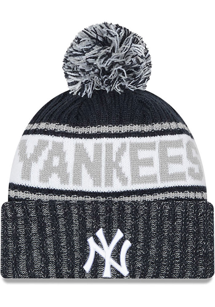 New Era New York Yankees Navy Blue Marl Mens Knit Hat