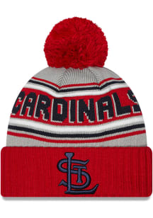 New Era St Louis Cardinals Red Cheer Mens Knit Hat