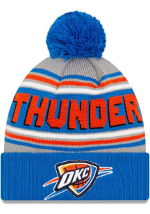 New Era Oklahoma City Thunder Blue Cheer Mens Knit Hat