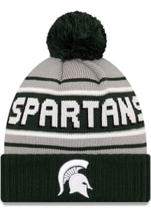 New Era Michigan State Spartans Green Cheer Mens Knit Hat