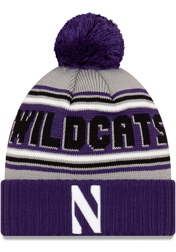 New Era Northwestern Wildcats Purple Cheer Mens Knit Hat
