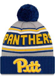 New Era Pitt Panthers Blue Cheer Mens Knit Hat