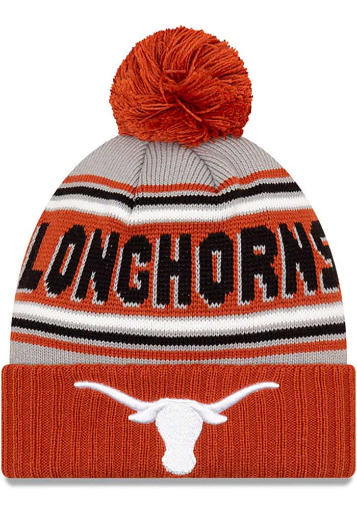 New Era Texas Longhorns Burnt Orange Cheer Mens Knit Hat
