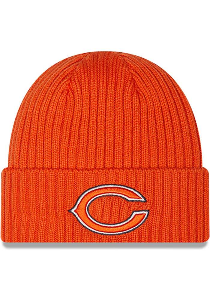 New Era Chicago Bears Orange Core Classic Mens Knit Hat